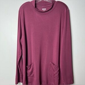 Dusty Rose DULUTH L/S top w/ pockets SIZE XXL